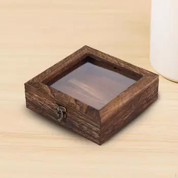 Витрина для ювелирных изделий и образцов с прозрачной крышкой 10cmx10cmx4.5cm