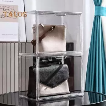 Витрина, прозрачный защитный, простая сборка, практичный кошелек, клатч, органайзер для хранения обуви, игрушек, головных уборов L
