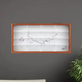 Витрина с игрушечным блоком Shadow Box, подвесной органайзер на полке с 16 слотами для мини A