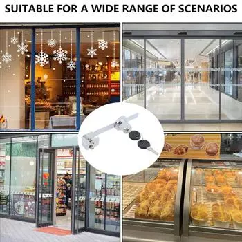 Витрина с защелкой и ключом Универсальный замок для стеклянной двери Набор замков безопасности для стеклянного шкафа для витрины и ящика