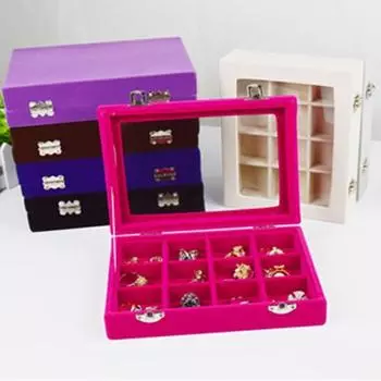 Витрина-витрина, прочная, тонкая работа, женская витрина-витрина с пряжкой, ящик для хранения ювелирных изделий, держатель, чехол для ожерелья чёрный