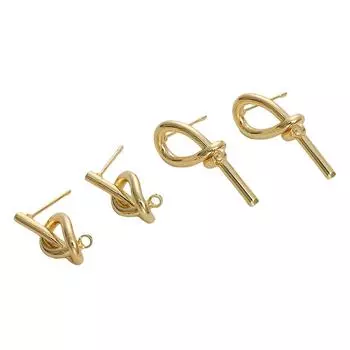 Витые завязанные серьги, подвесной кулон для изготовления ювелирных изделий своими руками, аксессуары для рукоделия 15x8mm