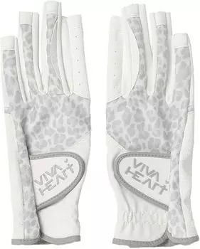 VIVA HEART Golf Gloves Both Hands Print Golf Gloves 01392860 Gray Leopard 40 Women s