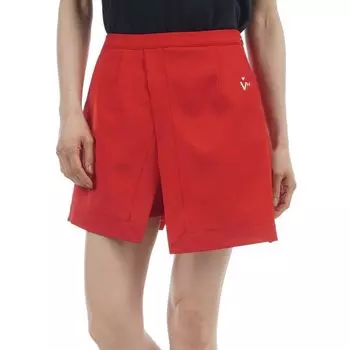 Viva Heart Golf Pants Layered Twill Shorts Red Women s