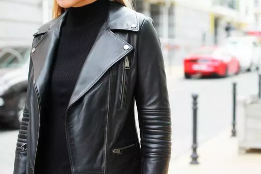 Vivamood Кожаная женская куртка из овчины