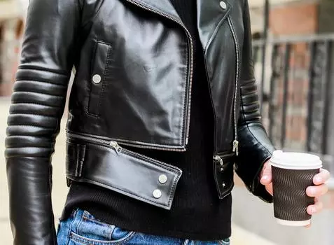 Vivamood Кожаная женская куртка из овчины