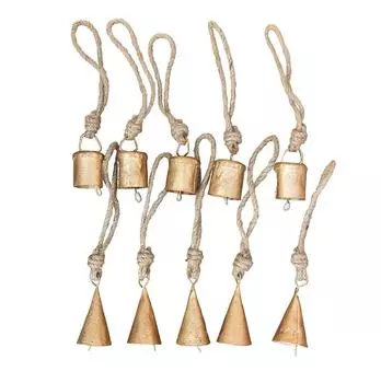 Vivanta 10шт рождественские украшения колокольчики для поделок, домашний декор, украшения в виде колокольчиков
