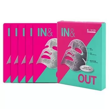 Vivid In-N-Out Facial Mask (25g x 5 packs), 2 packs, 5 packs