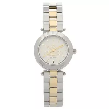 [Vivienne Westwood] Женские часы Westbone 28 мм кварцевые из белого золота VV092SLSG из нержавеющей стали совместимы с A4 [Продукт]