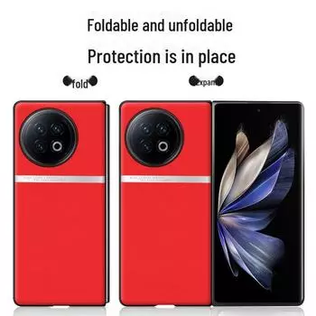 VivoXFold2 Liquid Leather Case: Anti-Fall & Anti-Fouling Protective Cover vivoXFold2