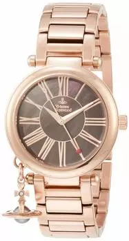 [Вивьен Вествуд] Часы Mother Orb из нержавеющей стали (Покрытие из розового золота) Коричневый циферблат кварц VV006PBRRS женский продукт розовое золото