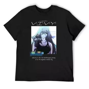 Виви: Футболка Fluorite Eyes Song Damaged V1 Anime Manga, простая футболка для мужчин S белый