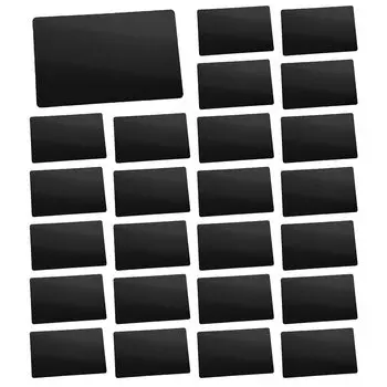 Визитная карточка Felimoa из алюминиевого сплава с лазерной гравировкой, набор из 100 шт. (Матовый черный)