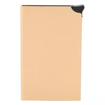 Визитница AntiTheft AntiMagnetic Popup Кредитные карты Чехол Сумка Органайзер(Золото x55#) золотистый
