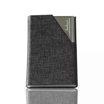 Визитница для мужчин и визитница из небьющейся нержавеющей стали вмещает 25 стильных магнитных визиток из полиуретана, которые открываются и закрываются в 1, идеально подходит для