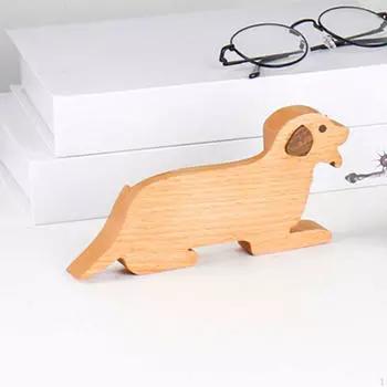 Визитница для собак Подставка для карточек Эстетичный Милый Элегантный Прочность Большой светло-коричневого