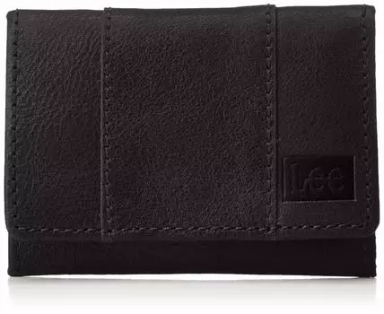 Визитница из натуральной кожи высокого качества, мягкая визитница из коровьей кожи, черный цвет [Lee] (воловья кожа)