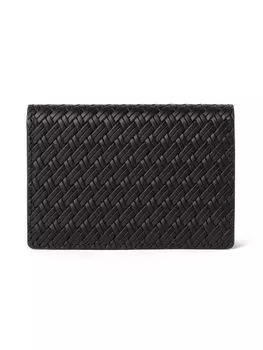 Визитница из сетчатой кожи с тиснением ЧЕРНАЯ БЕСПЛАТНО [BEAMS HEART] Кошелек/сумка для мужчин
