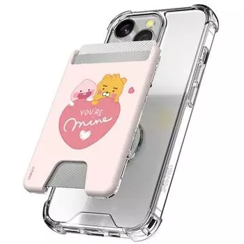 Визитница Little Kakao Friends Sweet Little Heart, Little Ryan & Apeach (Светло-розовый), 1 шт., лучший персонаж Кореи