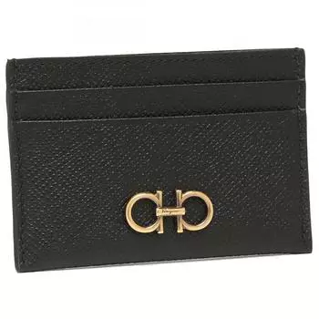 Визитница Salvatore Ferragamo Gancini черная женская 220007 0742164 Nero