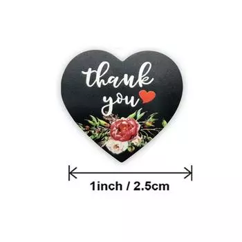 Визитные карточки, наклейки ручной работы, любовь, День святого Валентина, спасибо, упаковочная бумага X045 A08-500pcs-2.5cm