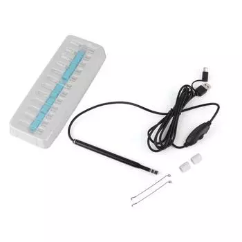 Визуальная ушная ложка HD 300 тысяч USB-эндоскопа для чистки ушей 54° Цифровой ушной эндоскоп