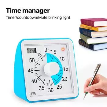 Визуальные часы Кухонный таймер Таймер для готовки Пластиковый материал Визуальный таймер Идеально подходит для приготовления пищи Сна Активного отдыха на свежем воздухе красный