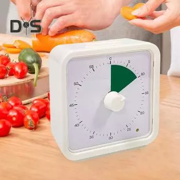 Визуальный кухонный таймер для детей Магнитный таймер обратного отсчета для учебы и кухни Простой диапазон настройки Четкий дисплей Таймер для офисных работников для студентов темно-зеленого