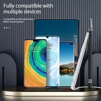 Визуальный очиститель ушей, интеллектуальный контроль температуры, эндоскоп, отоскоп, ухо 3 в 1 чёрный