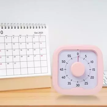 Визуальный таймер обратного отсчета для кухонных встреч. Бесшумный магнитный таймер. Легко читаемый дисплей 60 белый