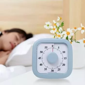 Визуальный таймер обратного отсчета для кухонных совещаний Бесшумный магнитный таймер Легко читаемый дисплей 60-минутный таймер для обучения в классе розовый