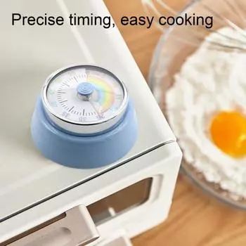 Визуальный таймер Японский механический таймер Магнитный таймер с обратной стороной Батарейки не требуются Громкий сигнал Универсальный кухонный таймер для спортзала Йога Обучение Дом розовый