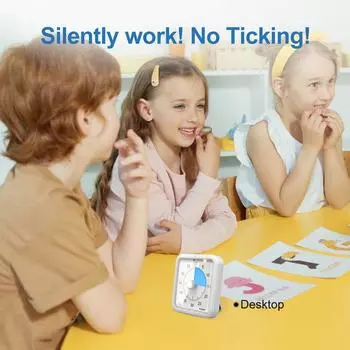 Визуальный таймер Yunbaoit 16 см, VT06, большой 60-минутный таймер обратного отсчета для классов, для детей и педагогов