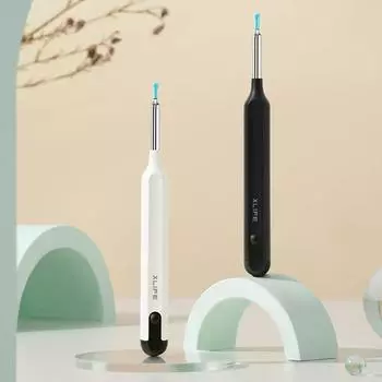 Визуальный USB-перезаряжаемый очиститель для ушей, инструмент для удаления ушной серы, инструмент для чистки ложки для детей 0 чёрный