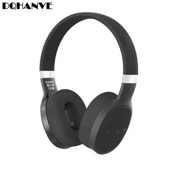 VJ087 TWS Беспроводные наголовные наушники Bluetooth Гарнитура Складные стереонаушники и шумоподавление для молодежи чёрный