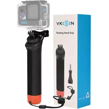 Vkesen Floating Hand Waterproof GoPro Accessories for Diving Photography Compatible with Hero Osmo Action Action Camera Grip, Monopod,