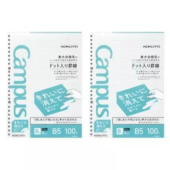 Вкладыш Kokuyo Kokuyo Campus красиво исчезает и может быть использован без проблем