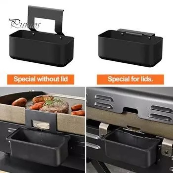 Вкладыш масляного ящика Герметичный, большой емкости, многоразовый, с гладкой поверхностью, вкладыш для смазки, вкладыш для жироуловителя, сменный вкладыш для гриля, вкладыш для жироуловителя чёрный