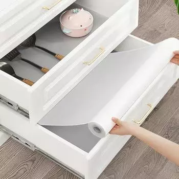 Вкладыш выдвижного ящика Легко чистящийся Нескользящий вкладыш для полки Водостойкий многоразовый неклейкий вкладыш для шкафа A