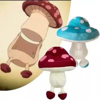 Вкусная плюшевая игрушка в подземелье, аниме, ходячий гриб, плюшевая фигурка, мягкая кукла, диван, кровать, украшение, подушка, рождественский подарок красный