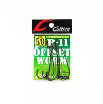 Владелец B-11 Червячный крючок Размер смещения 5/0 (0098)