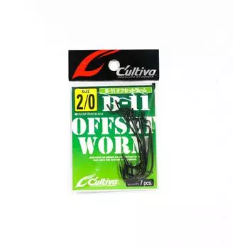 Владелец B-11 Червячный крючок со смещением, размер 2/0 (0043)