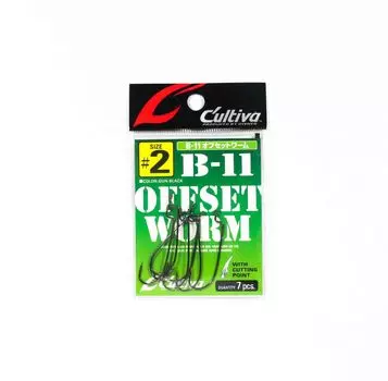 Владелец B-11 Червячный крючок со смещением, размер 2 (0005)