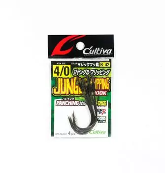 Владелец B-42 Червячный крючок Jungle Flipping Stinging, размер 4/0 (7552)