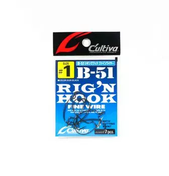 Владелец B-51 Червячный крюк Rig n Тонкая проволока Размер 1 (0401)
