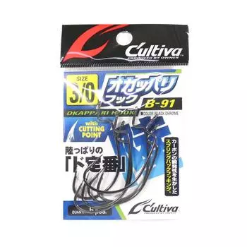 Владелец B-91 Червячный крючок Okapari, размер режущей части 3/0 (1187)