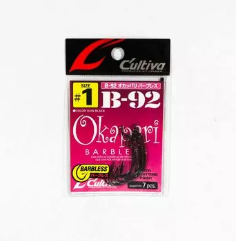 Владелец B-92 Червячный крючок Okapari Barbless Размер 1 (5511)