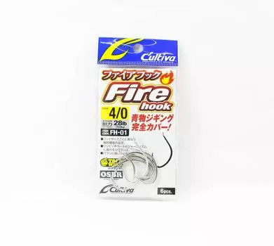Владелец FH-01 Fire Hook для джиггинга, одиночный 4/0 (7931)