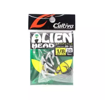 Владелец JH-31 Alien Head, крючок на 1/8 унции, размер 3/0 (1682)