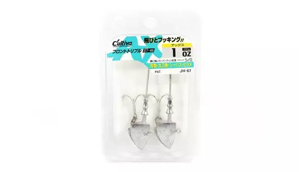 Владелец JH-67 Джиг-головка Одиночный крючок с Stinger Treble 1 унция Размер 5/0 (2780)
